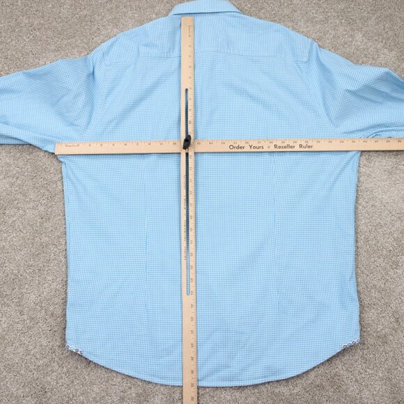 Robert Graham Modern Americana Shirt Adult 2XL XXL Blue Tailored Fit L/S Button - Picture 9 of 12